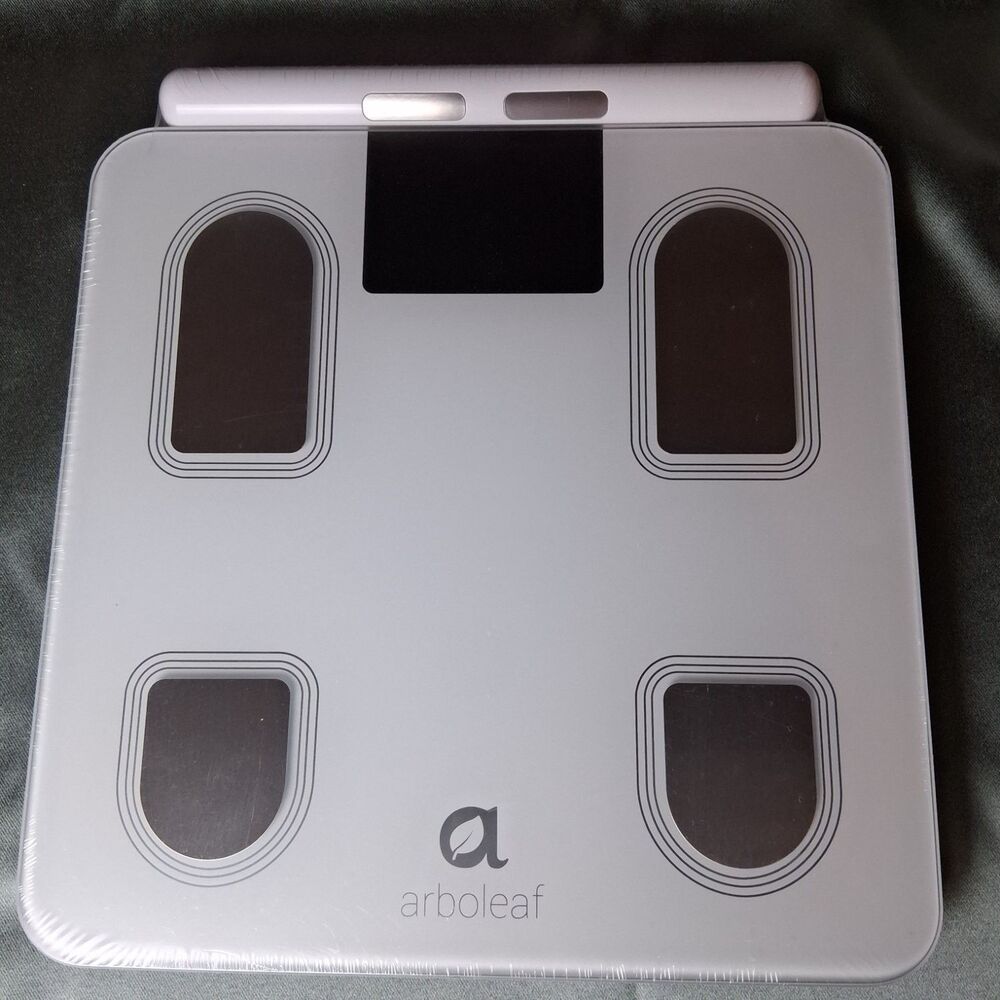 Arboleaf CS10E Digital Body Composition Scale White Tempered Glass New Display